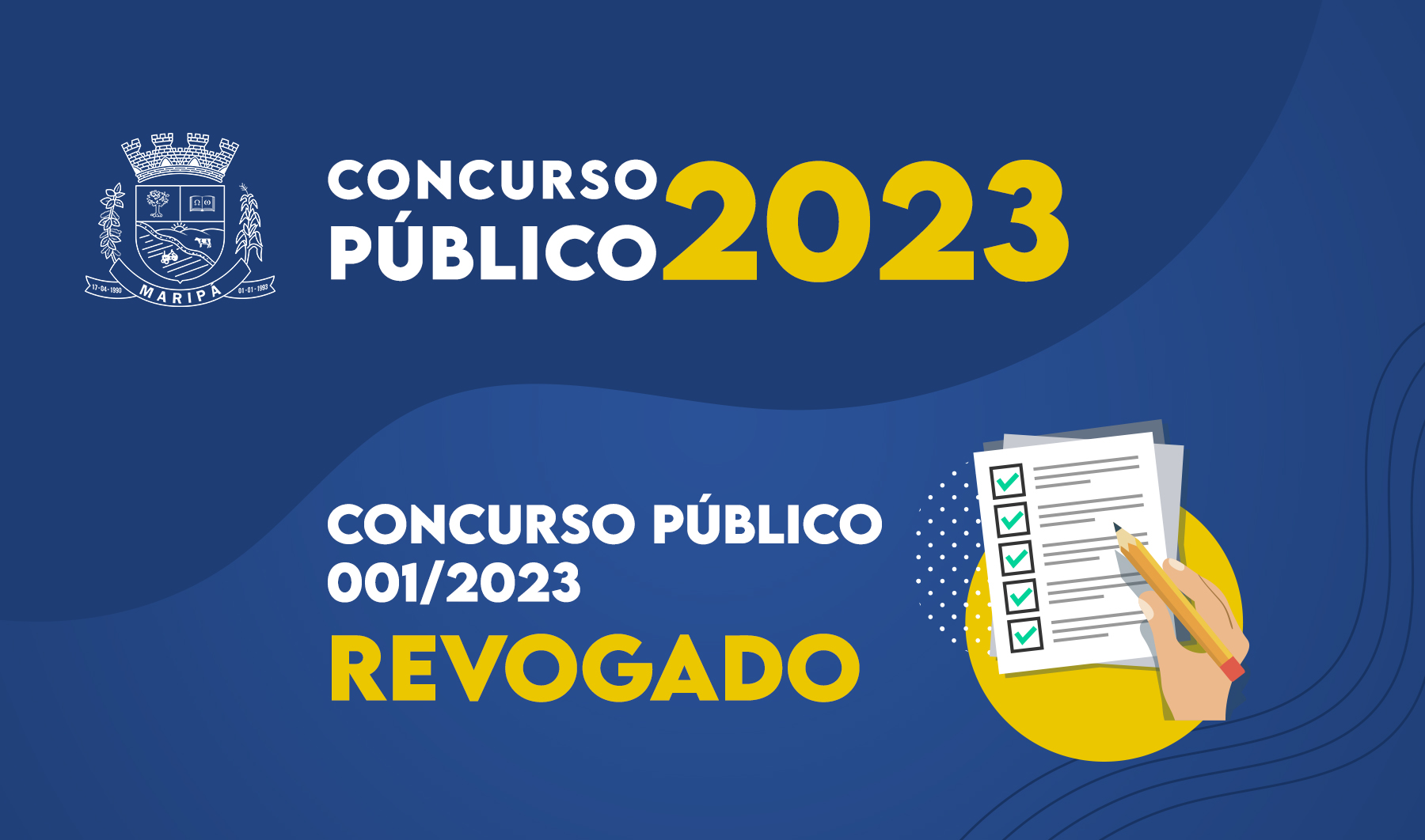 Município de Maripá revoga Concurso Público 001.2023