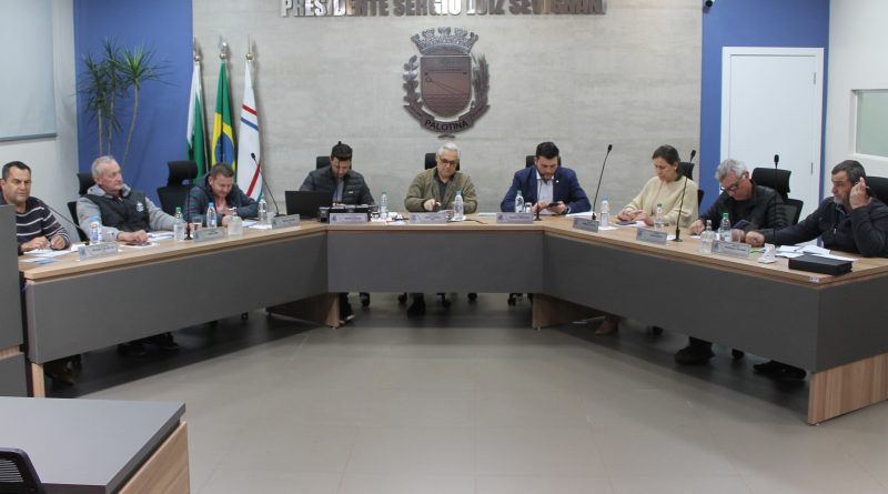 vereadores do município de Palotina durante sessão ordinária